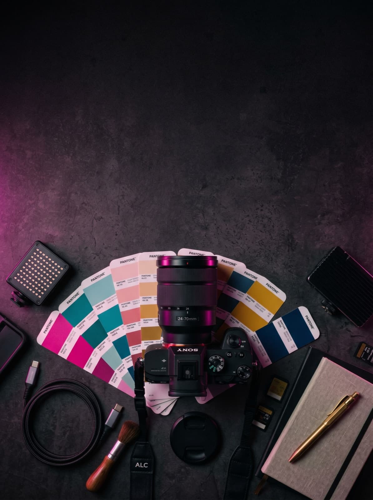 Creator filming social content
